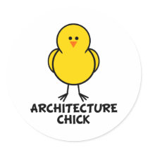 Architecture Chick stickers