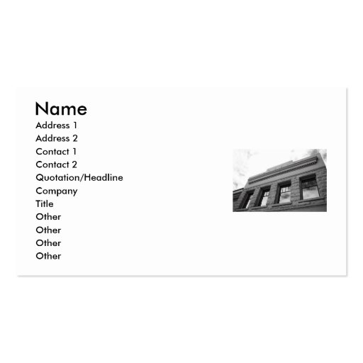 Architecture Details Business Card (front side)