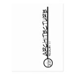 Architecture Drawing Title Postcard (dark)