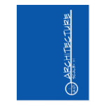 Architecture Drawing Title Postcard (light)