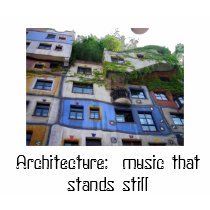 Architecture:  music that stands still t-shirts
