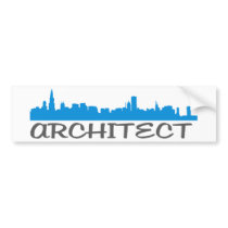 Architecture Skylines! bumper stickers by angeria Architecture Skylines! bumper stickers