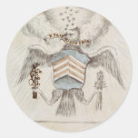 Archive Presidential Seal Sketch Round Sticker