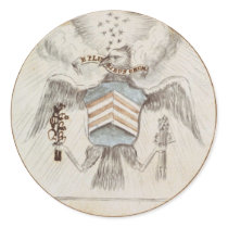 Archive Presidential Seal Sketch Round Sticker