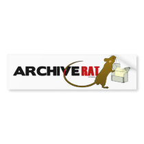 Archive Rat (Version 2) Bumper Sticker
