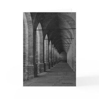 Archs Black and White Greeting Card card
