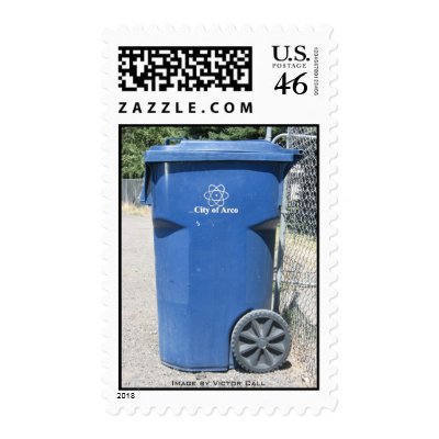 Arco, Idaho Atomic Trash Dumpster Stamp by hernesheir