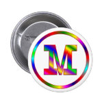 Arco iris de la letra M Pins