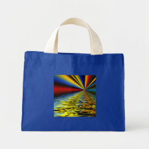 Arco iris de los colores reflejados sobre el agua  bolsas