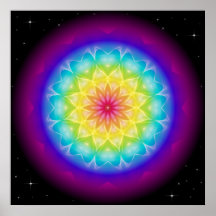 Arco iris I de la mandala Posters