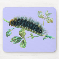 Arctia caja caterpillar mousepads by FlutterByButterfly Arctia caja caterpillar mousepads