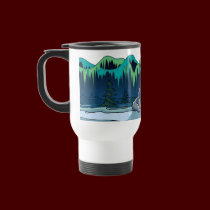 Arctic Art Bear Travel Mug Polar Bear Cup mugs