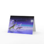Arctic Christmas Eve Greeting Card