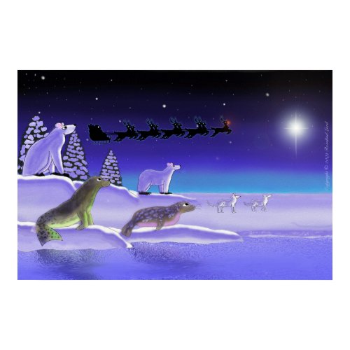 Arctic Christmas Eve print