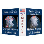 Arctic Circle North Pole United States of America 3 Ring Binders