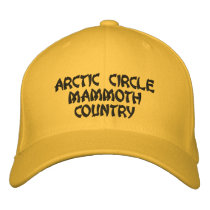 ARCTIC CIRCLEMAMMOTHCOUNTRY embroidered hats by kotzradio ARCTIC CIRCLEMAMMOTHCOUNTRY embroidered hats