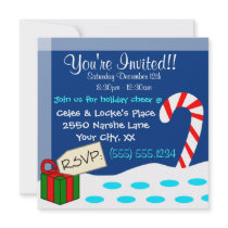 Arctic Fox Christmas Invitation by Kozanimals Arctic Fox Christmas Invitation