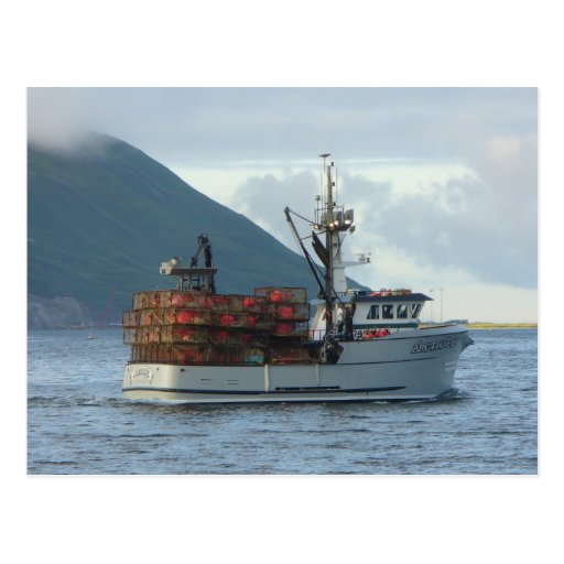 Arctic Fox, Crab Boat in Dutch Harbor, Alaska Postcard Zazzle