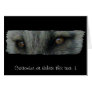 Arctic Fox Eyes; Customizable Greeting Card