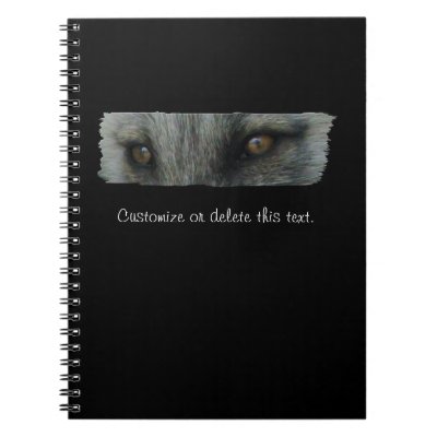 Arctic Fox Eyes; Customizable Spiral Notebooks by Picture_Imperfect