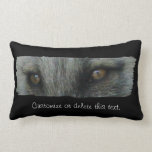 Arctic Fox Eyes; Customizable Throw Pillow