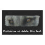 Arctic Fox Eyes; Customizable Rectangle Sticker