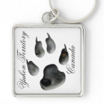 Arctic Fox Glimpse; Yukon Territory, Canada Keychain