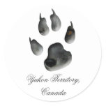 Arctic Fox Glimpse; Yukon Territory, Canada Sticker