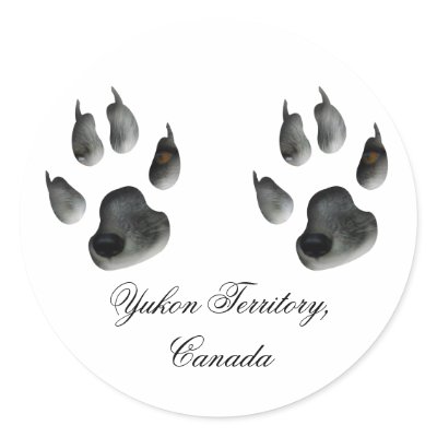 Arctic Fox Glimpse; Yukon Territory, Canada Round Stickers by Picture_Imperfect