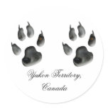Arctic Fox Glimpse; Yukon Territory, Canada stickers