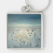 Arctic Fox Key Chain