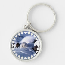 Arctic Fox  Keychain