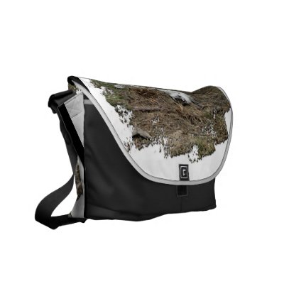 Arctic Fox on the Ground; No Text Commuter Bag by Picture_Imperfect