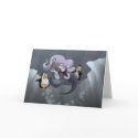 Arctic Mermaid and the Tiki Note Card by adrianropp Arctic Mermaid and the Tiki Note Card