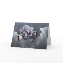 Arctic Mermaid and the Tiki Note Card
