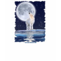 Arctic Wolf & A Winter Moon Ladies Shirt