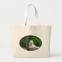 Arctic Wolf Canvas Bag