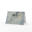 "Arctic Wolf in Winter" cards by paintonmypaws "Arctic Wolf in Winter" cards