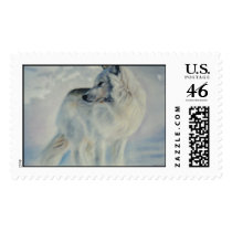 "Arctic Wolf in Winter" postage