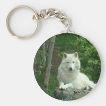 Arctic Wolf Keychain