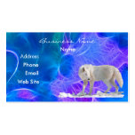Arctic Wolf Wildlife Fractal-effect Business Card
