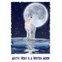 ARCTIC WOLF & WINTER MOON t-shirts