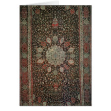 Ardabil carpet made for the mosque at Ardabil Card