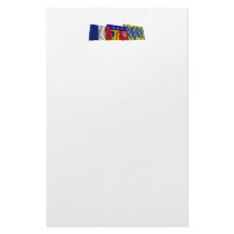 Ardèche, Rhône-Alpes & France flags Stationery Paper
