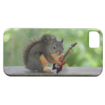 Ardilla que toca la guitarra eléctrica iPhone 5 Case-Mate protectores