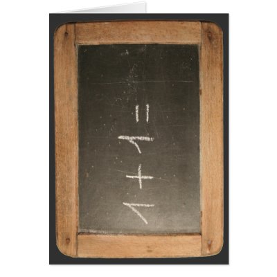 Ardoise #04 - Mathematical Lessons Greeting Card by Ardoise