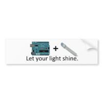 Arduino + RGB LED = Inspiration bumper stickers by makerlog Arduino + RGB LED = Inspiration bumper stickers
