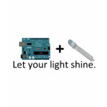 Arduino + RGB LED = Inspiration t-shirts