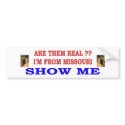 ARE THEM REAL bumper stickers