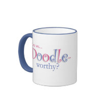 Are We Doodle-Worthy? mugs